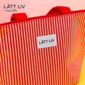 1NOM Stripe Lunch Bag - Red