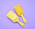 1NOM Jiwuu Family 3D Rectangular Hair Brush - Yellow