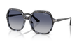 BOLD By BLAZON - Blue Tortoise/Black (31474L) Sunglasses with Gray Gradient Blue lenses (VO5561S 31474L 56) by Vogue Eyewear