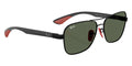 BOLD By BLAZON - Matte Black (F00271) Sunglasses (RB8336M Scuderia Ferrari F00271 58) by Ray-Ban