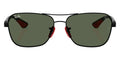 BOLD By BLAZON - Matte Black (F00271) Sunglasses (RB8336M Scuderia Ferrari F00271 58) by Ray-Ban
