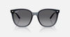BOLD By BLAZON - Dark Transparent Blue (6592T3) Sunglasses with Gray Gradient Polarized lenses (RB4423D 6592T3 66) by Ray-Ban