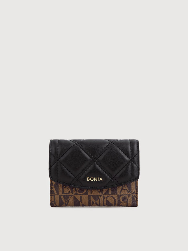BONIA Women Vinyl Trimmed Leather 2 Fold Small Wallet 860487-506-08