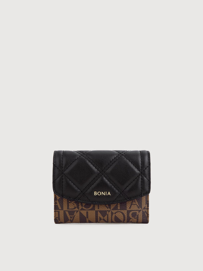 BONIA Women Vinyl Trimmed Leather 2 Fold Small Wallet 860487-506-08