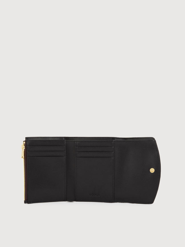 BONIA Women Vinyl Trimmed Leather 2 Fold Small Wallet 860487-506-08