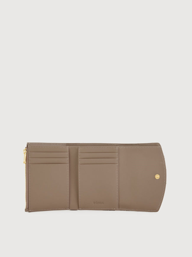 BONIA Women Vinyl Trimmed Leather 2 Fold Small Wallet 860487-506-55