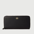 Viola Zipper Long Wallet 860560-501-08 (Black)