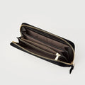 Viola Zipper Long Wallet 860560-501-08 (Black)