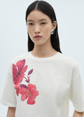 MANGO WOMEN T-SHIRT FLOR-02