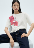 MANGO WOMEN T-SHIRT FLOR-02