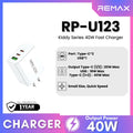 REMAX - RP-U123 Kiddy Series PD+QC Fast Charger (40W)