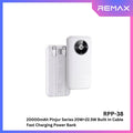 REMAX - RPP-38 20000mah Pinjur Series PD+QC Built In Cable Fast Charging Power Bank ( PD 20W + QC 22.5W )