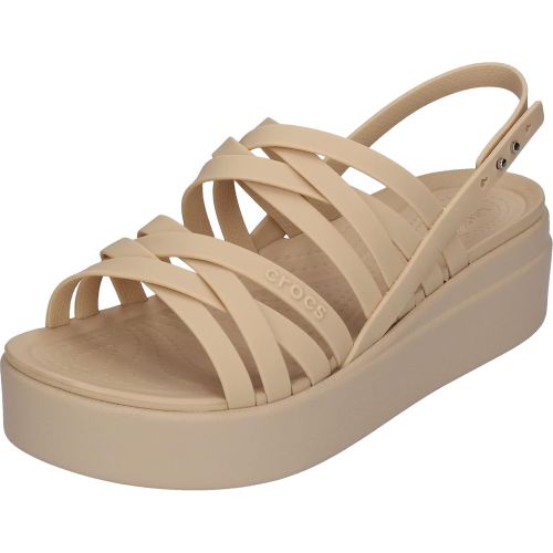CROCS WOMEN'S  BROOKLYN STRAPPY LOW WEDGE