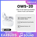 REMAX - OWS-20 Clip-on ear style true wireless stereo music call WIreless Earbuds