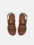 PEDRO Icon Strappy Sandals-Brown