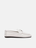 PEDRO Icon Leather Loafers-Chalk