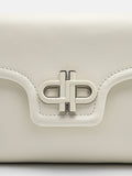 PEDRO Icon Leather Mini Shoulder Bag-Chalk