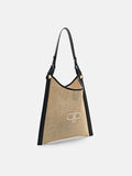PEDRO Icon Oversized Raffia Shoulder Bag-Multi