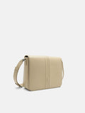 PEDRO The Textured Panel Messenger Bag-Taupe