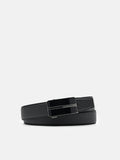 PEDRO Embossed Leather Automatic Belt-Black