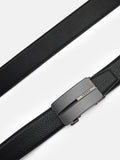 PEDRO Embossed Leather Automatic Belt-Black