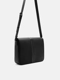 PEDRO Textured Panel Messenger Bag-Black