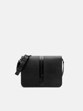 PEDRO Textured Panel Messenger Bag-Black