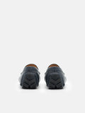 PEDRO Robert Leather Driving Shoe-Navy