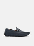 PEDRO Robert Leather Driving Shoe-Navy