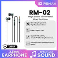 REMAX - RM-02 3.5mm Magic Sound Wired Earphone