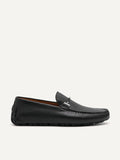PEDRO Suede Leather Moccasins - Black