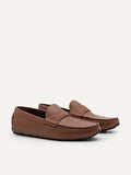 PEDRO Men Pascal Leather Moccasins - Brown