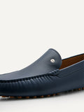 PEDRO Men Oliver Leather Moccasins B - Navy