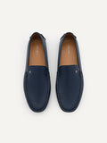 PEDRO Men Oliver Leather Moccasins B - Navy