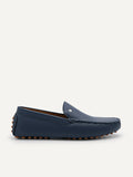 PEDRO Men Oliver Leather Moccasins B - Navy