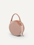 PEDRO Lyra Round Shoulder Bag - Nude
