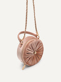 PEDRO Lyra Round Shoulder Bag - Nude