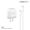 GADGET MAX - GC04 20W Super PD Charger Set With Type-C To Type-C 60W Cable
