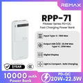REMAX RPP-71 Piloteer Series 10000mAh PD+QC Fast Charging Power Bank (PD 20W+QC 22.5W)