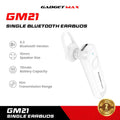 GADGET MAX - GM21 Single Bluetooth Headset