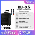REMAX - RB-X5 Song K Outdoor Pull Rod Bluetooth Speaker (50W)