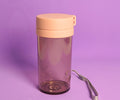 1NOM Plastic Water Bottle with Tea Strainer - S - Pink