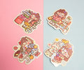 1NOM Cute Girl Large Stickers