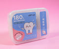 1NOM Macromolecule Single Thread Smooth Dental Floss Picks with Storage Container - 180 Pcs