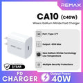 REMAX - CA10 (C40W) Wisers Gallium Nitride Fast Charger ( PD40W )