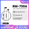 (Testing Product) REMAX - RM-730A Type-C Metal Wired Earphone