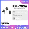 REMAX - RM-703A Type-C Wired Earphone