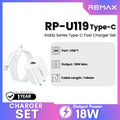 REMAX - RP-U119 Type-C Kiddy Series Fast Charger Set (18W)