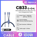 REMAX - CB33 C-C+L Okula 100W One-Two Fast Charging Data Cable (Type-C 100W+Lightning 30W)