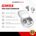 GADGET MAX - GM55 Fliz Series ANC+ENC Bluetooth Wireless Earbuds